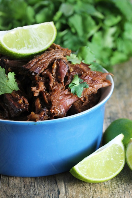 Easy Slow Cooker Chili-Lime Mexican Shredded Beef Crockpot